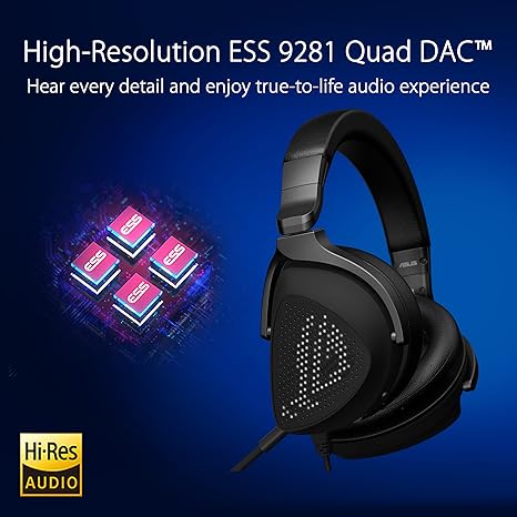 ASUS ROG Delta S Animate Gaming Headset-Black ASUS ROG Delta S Animate Gaming Headset-Black